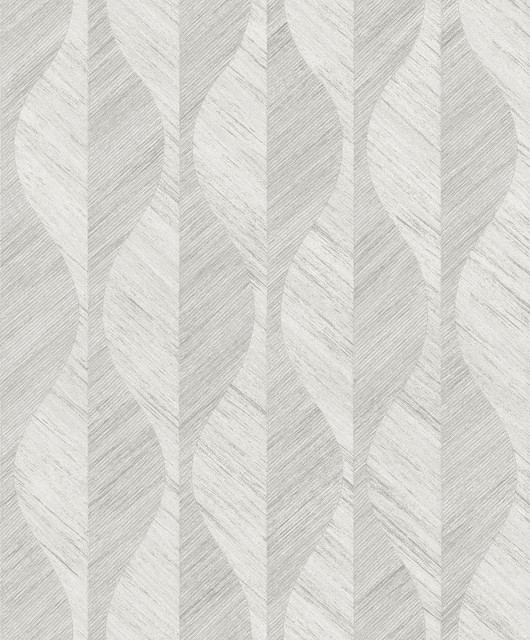 Oresome Silver Ogee Wallpaper by Advantage Designer Radiance Covers about 57.5 square feet 20.9-in by 33-ft long roll Unpasted 25.2 - Swanky Fabrics - Oresome Silver Ogee Wallpaper by Advantage Designer Radiance Covers about 57.5 square feet 20.9-in by 33-ft long roll Unpasted 25.2 - Swanky Fabrics -