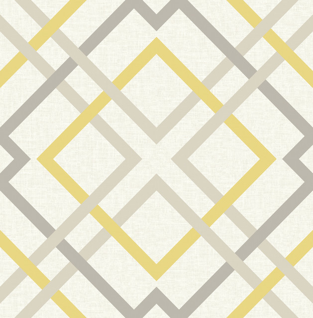 Saltire Emile Yellow Lattice Wallpaper by A-Street Prints Designer Perennial Covers about 56.4 square feet 20.5-in by 33-ft long roll Unpasted 20.9 - Swanky Fabrics - Saltire Emile Yellow Lattice Wallpaper by A-Street Prints Designer Perennial Covers about 56.4 square feet 20.5-in by 33-ft long roll Unpasted 20.9 - Swanky Fabrics -