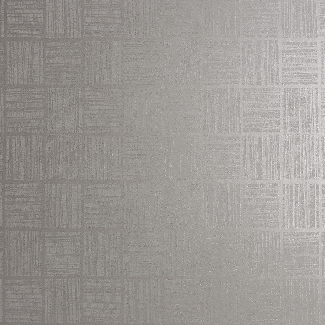 Glint Silver Distressed Geometric Wallpaper by Brewster Designer Polished Covers about 57.8 square feet 21-in by 33-ft long roll Unpasted 25.2 - Swanky Fabrics -