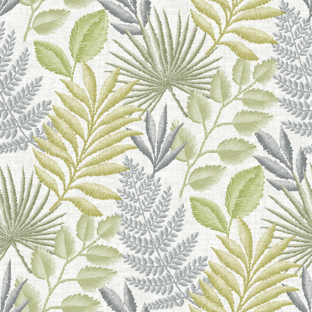 Palomas Grey Botanical Wallpaper by A-Street Prints Designer Perennial Covers about 60.8 square feet 27-in by 27-ft long roll Unpasted 27 - Swanky Fabrics - Palomas Grey Botanical Wallpaper by A-Street Prints Designer Perennial Covers about 60.8 square feet 27-in by 27-ft long roll Unpasted 27 - Swanky Fabrics -