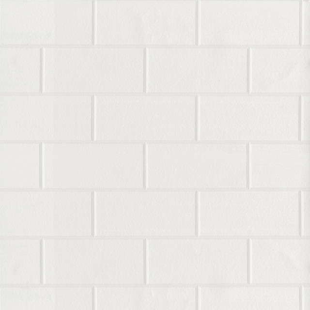 Galley White Subway Tile Paintable Wallpaper by Brewster Designer PaintWorks Covers about 57.5 square feet 20.9-in by 33-ft long roll Prepasted 6.3 - Swanky Fabrics - Galley White Subway Tile Paintable Wallpaper by Brewster Designer PaintWorks Covers about 57.5 square feet 20.9-in by 33-ft long roll Prepasted 6.3 - Swanky Fabrics -