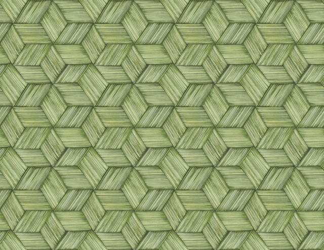 Intertwined Green Geometric Wallpaper by Kenneth James Designer Palm Springs Covers about 60.8 square feet 27-in by 27-ft long roll Unpasted 6.96 - Swanky Fabrics - Intertwined Green Geometric Wallpaper by Kenneth James Designer Palm Springs Covers about 60.8 square feet 27-in by 27-ft long roll Unpasted 6.96 - Swanky Fabrics -