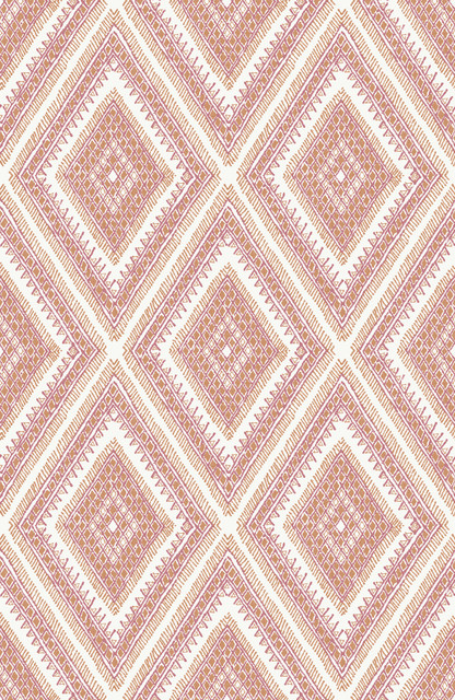 Zaya Orange Tribal Diamonds Wallpaper by A-Street Prints Designer Pacifica Covers about 56.4 square feet 20.5-in by 33-ft long roll Unpasted 20.8 - Swanky Fabrics - Zaya Orange Tribal Diamonds Wallpaper by A-Street Prints Designer Pacifica Covers about 56.4 square feet 20.5-in by 33-ft long roll Unpasted 20.8 - Swanky Fabrics -