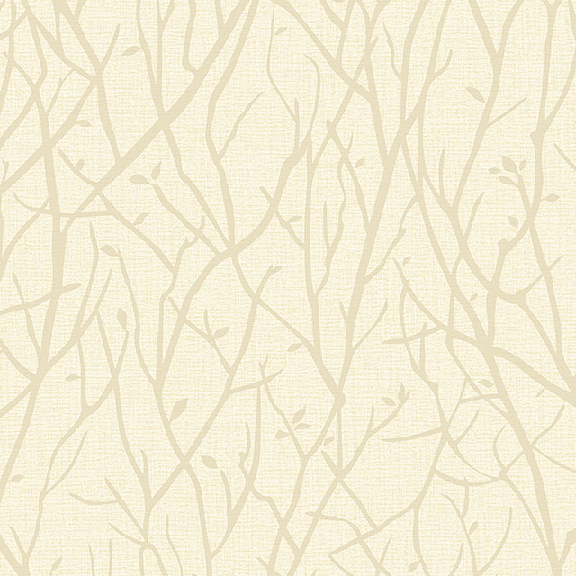 Kaden Champagne Branches Wallpaper by Advantage Designer Nature Covers about 57.8 square feet 21-in by 33-ft long roll Unpasted 21 - Swanky Fabrics -