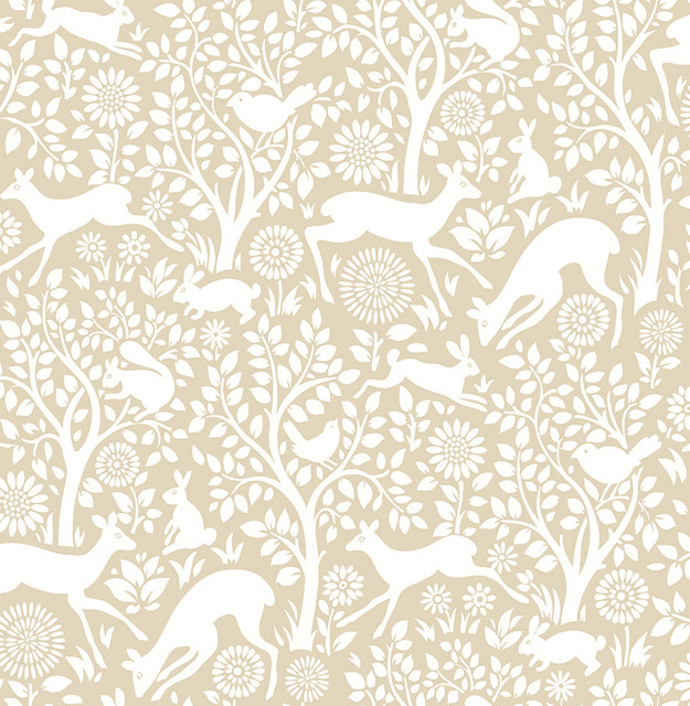 Meadow Taupe Animals Wallpaper by A-Street Prints Designer Mirabelle Covers about 56.4 square feet 20.5-in by 33-ft long roll Unpasted 20.87 - Swanky Fabrics - Meadow Taupe Animals Wallpaper by A-Street Prints Designer Mirabelle Covers about 56.4 square feet 20.5-in by 33-ft long roll Unpasted 20.87 - Swanky Fabrics -