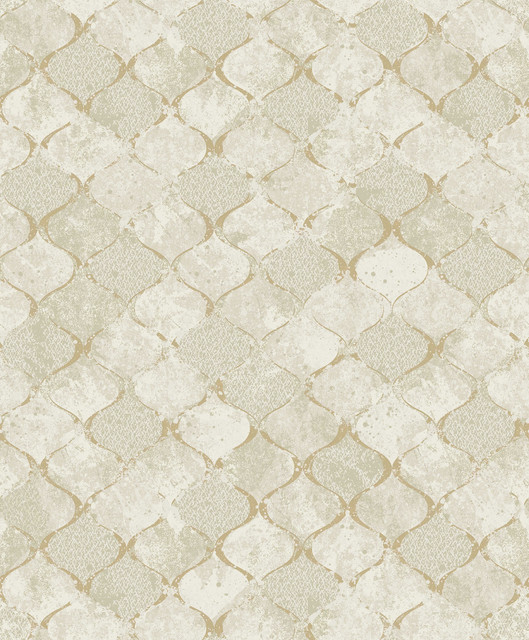 Pilak Gold Ogee Tile Wallpaper by A-Street Prints Designer Lumina Covers about 57.8 square feet 21-in by 33-ft long roll Unpasted 25.2 - Swanky Fabrics - Pilak Gold Ogee Tile Wallpaper by A-Street Prints Designer Lumina Covers about 57.8 square feet 21-in by 33-ft long roll Unpasted 25.2 - Swanky Fabrics -