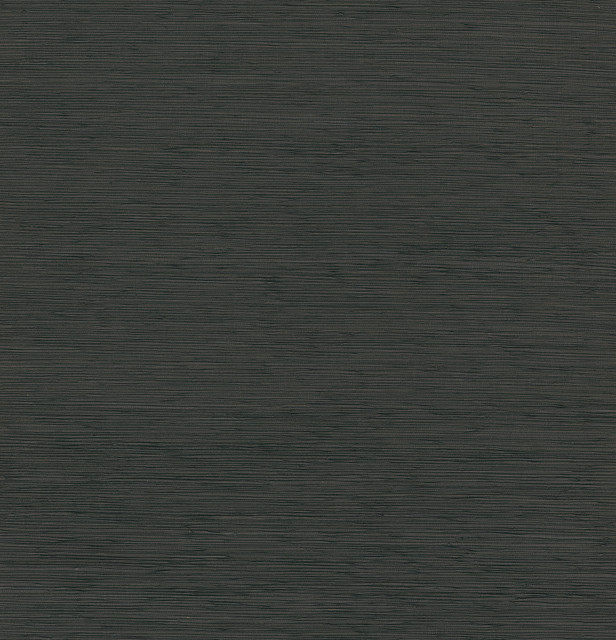 Kira Charcoal Hemp Grasscloth Wallpaper by A-Street Prints Designer Loom Covers about 72 square feet 36-in by 24-ft long roll Unpasted 0 - Swanky Fabrics -