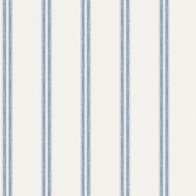 Johnny Navy Stripes Wallpaper by Chesapeake Designer Kindred Covers about 56.4 square feet 20.5-in by 33-ft long roll Prepasted 0 - Swanky Fabrics - Johnny Navy Stripes Wallpaper by Chesapeake Designer Kindred Covers about 56.4 square feet 20.5-in by 33-ft long roll Prepasted 0 - Swanky Fabrics -