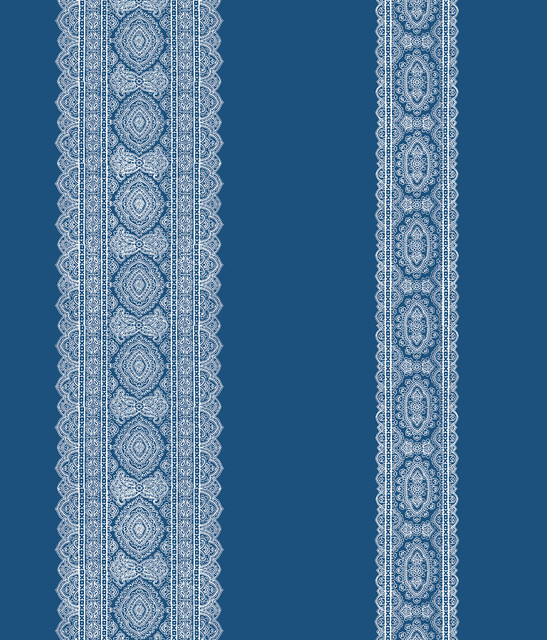 Brynn Indigo Paisley Stripe Wallpaper by A-Street Prints Designer Kismet Covers about 56.4 square feet 20.5-in by 33-ft long roll Unpasted 24 - Swanky Fabrics - Brynn Indigo Paisley Stripe Wallpaper by A-Street Prints Designer Kismet Covers about 56.4 square feet 20.5-in by 33-ft long roll Unpasted 24 - Swanky Fabrics -