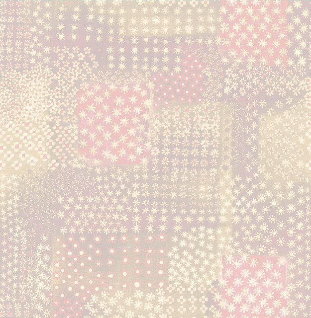 Flower Pink Patchwork Wallpaper by A-Street Prints Designer Kismet Covers about 56.4 square feet 20.5-in by 33-ft long roll Unpasted 21 - Swanky Fabrics -