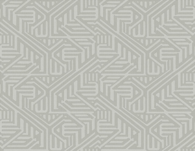 Nambiti Grey Geometric Wallpaper by A-Street Prints Designer Imprint Covers about 60.8 square feet 27-in by 27-ft long roll Unpasted 10.4 - Swanky Fabrics -