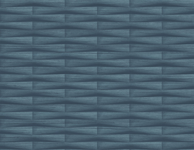Gator Blue Geometric Stripe Wallpaper by A-Street Prints Designer Inlay Covers about 60.8 square feet 27-in by 27-ft long roll Unpasted 10.4 - Swanky Fabrics -