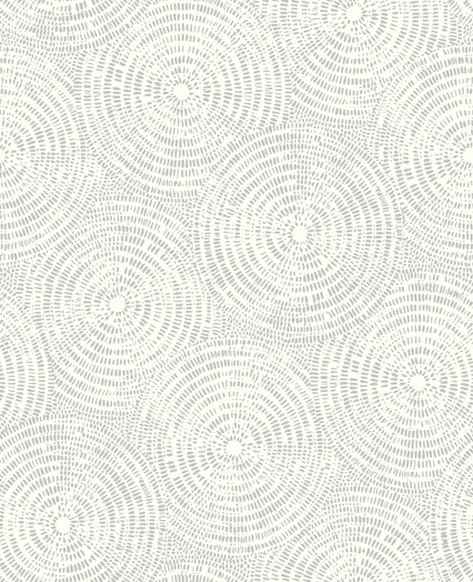 Ripple Grey Shibori Wallpaper by A-Street Prints Designer Habitat Covers about 56.4 square feet 20.5-in by 33-ft long roll Unpasted 25.2 - Swanky Fabrics -