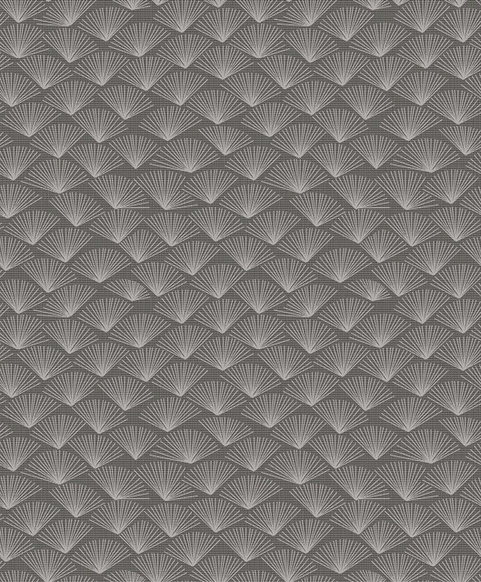 Asteria Charcoal Fan Wallpaper by A-Street Prints Designer Grey Resource Covers about 57.5 square feet 20.9-in by 33-ft long roll Unpasted 25.2 - Swanky Fabrics - Asteria Charcoal Fan Wallpaper by A-Street Prints Designer Grey Resource Covers about 57.5 square feet 20.9-in by 33-ft long roll Unpasted 25.2 - Swanky Fabrics -