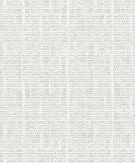 Marici Light Grey Triangle Wallpaper by A-Street Prints Designer Grey Resource Covers about 57.5 square feet 20.9-in by 33-ft long roll Unpasted 25.2 - Swanky Fabrics - Marici Light Grey Triangle Wallpaper by A-Street Prints Designer Grey Resource Covers about 57.5 square feet 20.9-in by 33-ft long roll Unpasted 25.2 - Swanky Fabrics -