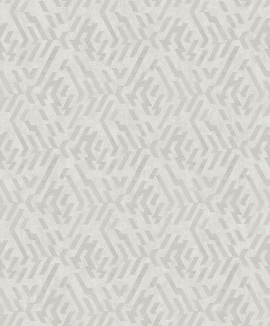 Kila Platinum Geometric Wallpaper by A-Street Prints Designer Grey Resource Covers about 57.5 square feet 20.9-in by 33-ft long roll Unpasted 25.2 - Swanky Fabrics - Kila Platinum Geometric Wallpaper by A-Street Prints Designer Grey Resource Covers about 57.5 square feet 20.9-in by 33-ft long roll Unpasted 25.2 - Swanky Fabrics -