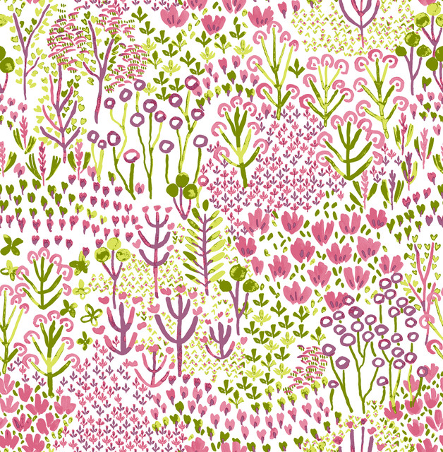 Chilton Pink Wildflowers Wallpaper by A-Street Prints Designer Happy Covers about 56.4 square feet 20.5-in by 33-ft long roll Unpasted 20.9 - Swanky Fabrics - Chilton Pink Wildflowers Wallpaper by A-Street Prints Designer Happy Covers about 56.4 square feet 20.5-in by 33-ft long roll Unpasted 20.9 - Swanky Fabrics -