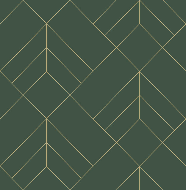 Sander Evergreen Geometric Wallpaper by A-Street Prints Designer Hannah Covers about 56.4 square feet 20.5-in by 33-ft long roll Unpasted 20.9 - Swanky Fabrics - Sander Evergreen Geometric Wallpaper by A-Street Prints Designer Hannah Covers about 56.4 square feet 20.5-in by 33-ft long roll Unpasted 20.9 - Swanky Fabrics -
