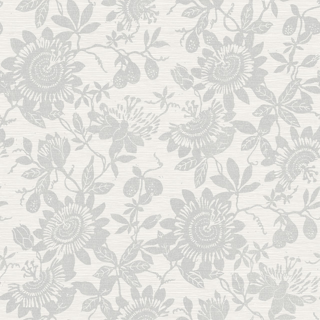 Helen Light Grey Floral Trail Wallpaper by A-Street Prints Designer Georgia Covers about 56.4 square feet 20.5-in by 33-ft long roll Unpasted 20.9 - Swanky Fabrics - Helen Light Grey Floral Trail Wallpaper by A-Street Prints Designer Georgia Covers about 56.4 square feet 20.5-in by 33-ft long roll Unpasted 20.9 - Swanky Fabrics -