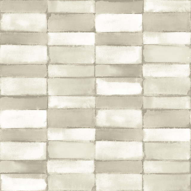 Braden Taupe Tile Wallpaper by A-Street Prints Designer Georgia Covers about 56.4 square feet 20.5-in by 33-ft long roll Unpasted 20.9 - Swanky Fabrics - Braden Taupe Tile Wallpaper by A-Street Prints Designer Georgia Covers about 56.4 square feet 20.5-in by 33-ft long roll Unpasted 20.9 - Swanky Fabrics -