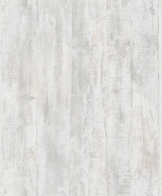 Huck Light Grey Weathered Wood Plank Wallpaper by Advantage Designer Geo & Textures Covers about 57.5 square feet 20.9-in by 33-ft long roll Unpasted 0 - Swanky Fabrics - Huck Light Grey Weathered Wood Plank Wallpaper by Advantage Designer Geo & Textures Covers about 57.5 square feet 20.9-in by 33-ft long roll Unpasted 0 - Swanky Fabrics -