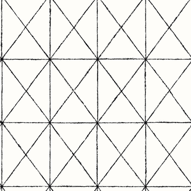 Intersection Black Diamond Wallpaper by Brewster Designer Fresh Start Kitchen & Bath Covers about 56.4 square feet 20.5-in by 33-ft long roll Unpasted 20.5 - Swanky Fabrics - Intersection Black Diamond Wallpaper by Brewster Designer Fresh Start Kitchen & Bath Covers about 56.4 square feet 20.5-in by 33-ft long roll Unpasted 20.5 - Swanky Fabrics -