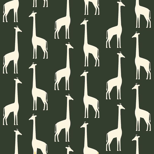 Vivi Green Giraffe Wallpaper by Chesapeake Designer Fable Covers about 57.5 square feet 20.9-in by 33-ft long roll Unpasted 5.2 - Swanky Fabrics - Vivi Green Giraffe Wallpaper by Chesapeake Designer Fable Covers about 57.5 square feet 20.9-in by 33-ft long roll Unpasted 5.2 - Swanky Fabrics -