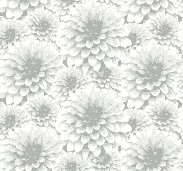 Umbra Light Grey Floral Wallpaper by A-Street Prints Designer Equinox Covers about 60.8 square feet 27-in by 27-ft long roll Unpasted 12.6 - Swanky Fabrics -