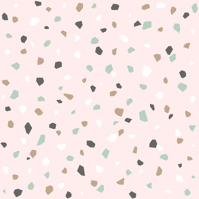 Ona Pink Terrazzo Wallpaper by Chesapeake Designer Fable Covers about 57.5 square feet 20.9-in by 33-ft long roll Unpasted 10.4 - Swanky Fabrics - Ona Pink Terrazzo Wallpaper by Chesapeake Designer Fable Covers about 57.5 square feet 20.9-in by 33-ft long roll Unpasted 10.4 - Swanky Fabrics -