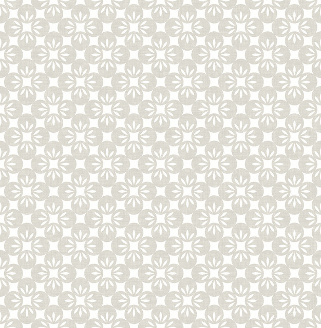 Orbit Neutral Floral Wallpaper by A-Street Prints Designer Eclipse Covers about 56.4 square feet 20.5-in by 33-ft long roll Unpasted 3.5 - Swanky Fabrics -