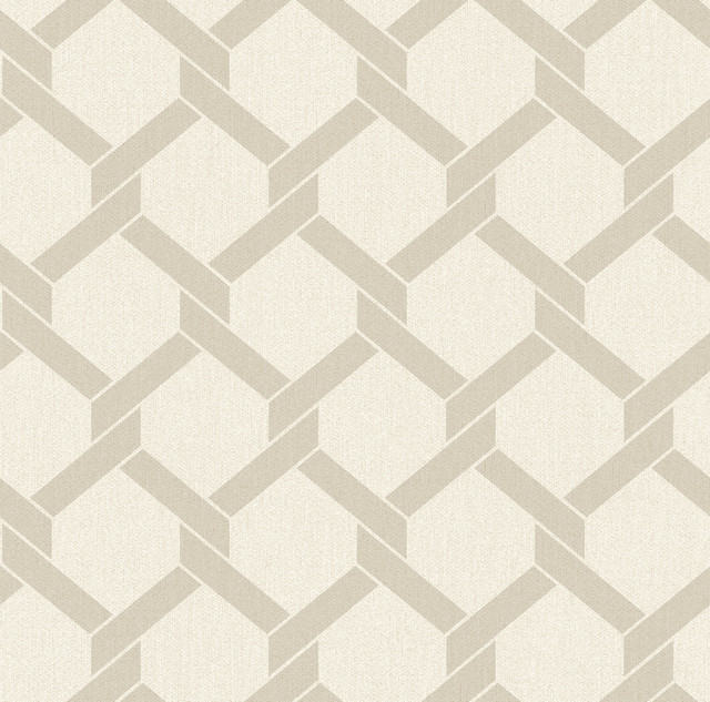 Payton Beige Hexagon Trellis Wallpaper by A-Street Prints Designer Dimensions Covers about 60.8 square feet 27-in by 27-ft long roll Unpasted 25.2 - Swanky Fabrics - Payton Beige Hexagon Trellis Wallpaper by A-Street Prints Designer Dimensions Covers about 60.8 square feet 27-in by 27-ft long roll Unpasted 25.2 - Swanky Fabrics -