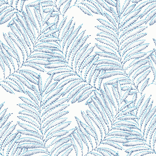 Finnley Blue Inked Fern Wallpaper by A-Street Prints Designer Daylight Covers about 56.4 square feet 20.5-in by 33-ft long roll Unpasted 21 - Swanky Fabrics - Finnley Blue Inked Fern Wallpaper by A-Street Prints Designer Daylight Covers about 56.4 square feet 20.5-in by 33-ft long roll Unpasted 21 - Swanky Fabrics -