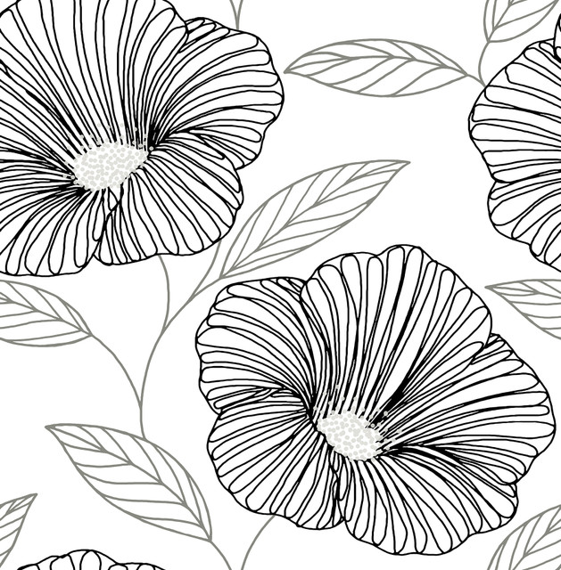 Mythic Black Floral Wallpaper by A-Street Prints Designer Daylight Covers about 56.4 square feet 20.5-in by 33-ft long roll Unpasted 21 - Swanky Fabrics - Mythic Black Floral Wallpaper by A-Street Prints Designer Daylight Covers about 56.4 square feet 20.5-in by 33-ft long roll Unpasted 21 - Swanky Fabrics -