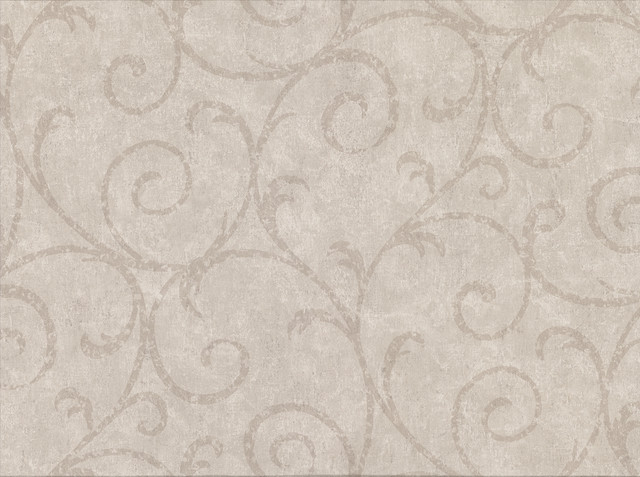 Sansa Khaki Plaster Scroll Wallpaper by Warner Designer Cortina IV Covers about 60.8 square feet 27-in by 27-ft long roll Unpasted 18 - Swanky Fabrics - Sansa Khaki Plaster Scroll Wallpaper by Warner Designer Cortina IV Covers about 60.8 square feet 27-in by 27-ft long roll Unpasted 18 - Swanky Fabrics -