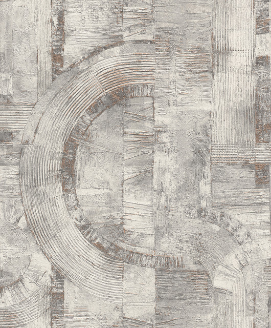 Abe Light Grey Geo Wallpaper by Advantage Designer Concrete Covers about 57.5 square feet 20.9-in by 33-ft long roll Unpasted 12.6 - Swanky Fabrics - Abe Light Grey Geo Wallpaper by Advantage Designer Concrete Covers about 57.5 square feet 20.9-in by 33-ft long roll Unpasted 12.6 - Swanky Fabrics -