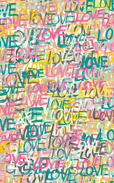 Indio Pastel Love Scribble Wallpaper by ohpopsi Designer Concept Covers about 54.2 square feet 19.7-in by 33-ft long roll Unpasted 31.5 - Swanky Fabrics - Indio Pastel Love Scribble Wallpaper by ohpopsi Designer Concept Covers about 54.2 square feet 19.7-in by 33-ft long roll Unpasted 31.5 - Swanky Fabrics -