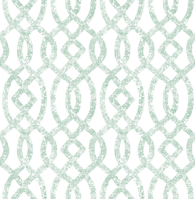 Ethereal Sea Green Trellis Wallpaper by A-Street Prints Designer Celadon Covers about 56.4 square feet 20.5-in by 33-ft long roll Unpasted 20.9 - Swanky Fabrics -