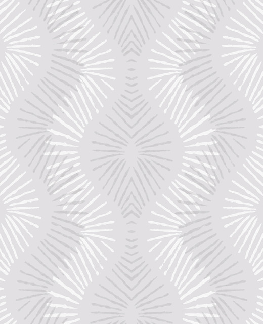 Feliz Silver Beaded Ogee Wallpaper by A-Street Prints Designer Celadon Covers about 56.4 square feet 20.5-in by 33-ft long roll Unpasted 12.6 - Swanky Fabrics -