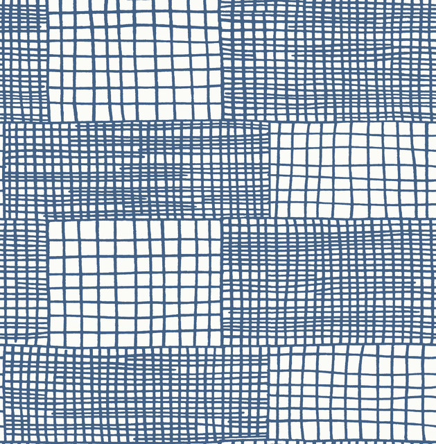 Maxwell Blue Geometric Wallpaper by A-Street Prints Designer BlueBell Covers about 56.4 square feet 20.5-in by 33-ft long roll Unpasted 20.9 - Swanky Fabrics - Maxwell Blue Geometric Wallpaper by A-Street Prints Designer BlueBell Covers about 56.4 square feet 20.5-in by 33-ft long roll Unpasted 20.9 - Swanky Fabrics -