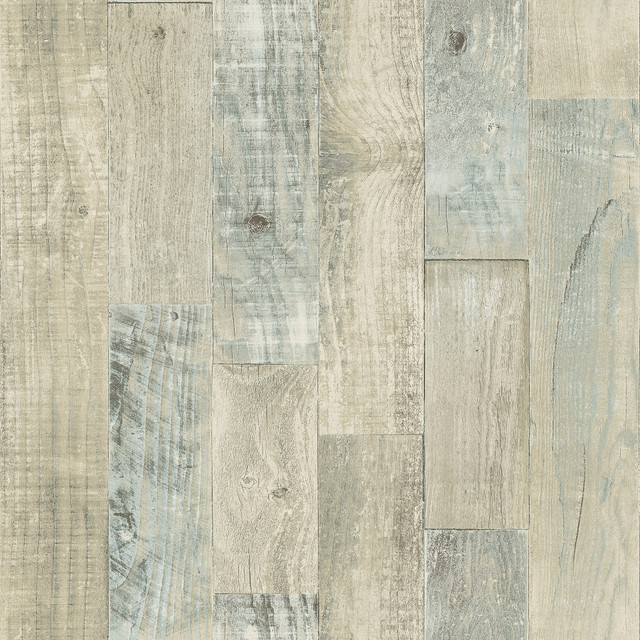 Chebacco Beige Wooden Planks Wallpaper by Chesapeake Designer Birch & Sparrow Covers about 56.4 square feet 20.5-in by 33-ft long roll Prepasted 20.5 - Swanky Fabrics - Chebacco Beige Wooden Planks Wallpaper by Chesapeake Designer Birch & Sparrow Covers about 56.4 square feet 20.5-in by 33-ft long roll Prepasted 20.5 - Swanky Fabrics -