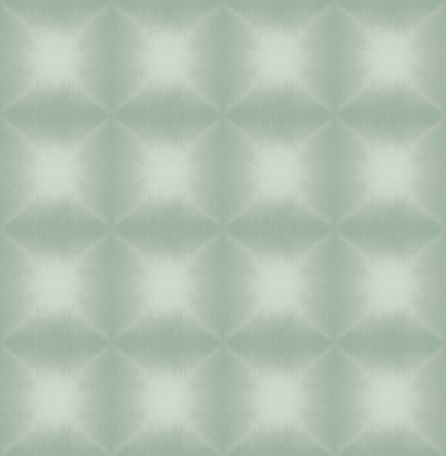 Echo Sage Geometric Wallpaper by Kenneth James Designer Azmaara Covers about 56.4 square feet 20.5-in by 33-ft long roll Unpasted 5.2 - Swanky Fabrics -