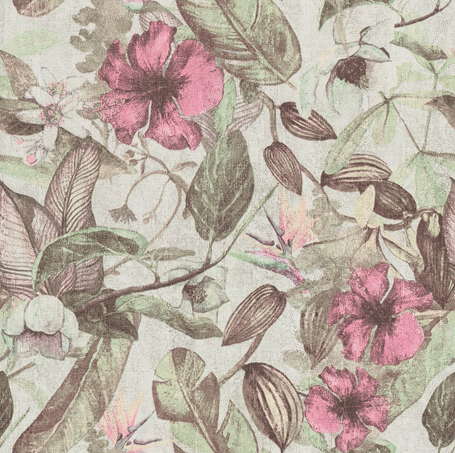 Kailano Pastel Botanical Wallpaper by Advantage Designer Bali Covers about 57.8 square feet 21-in by 33-ft long roll Unpasted 20.8 - Swanky Fabrics - Kailano Pastel Botanical Wallpaper by Advantage Designer Bali Covers about 57.8 square feet 21-in by 33-ft long roll Unpasted 20.8 - Swanky Fabrics -