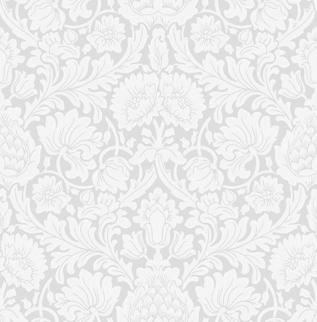 Bamburg Grey Floral Wallpaper by Brewster Designer Archive Collection Covers about 56.4 square feet 20.5-in by 33-ft long roll Unpasted 21 - Swanky Fabrics - Bamburg Grey Floral Wallpaper by Brewster Designer Archive Collection Covers about 56.4 square feet 20.5-in by 33-ft long roll Unpasted 21 - Swanky Fabrics -