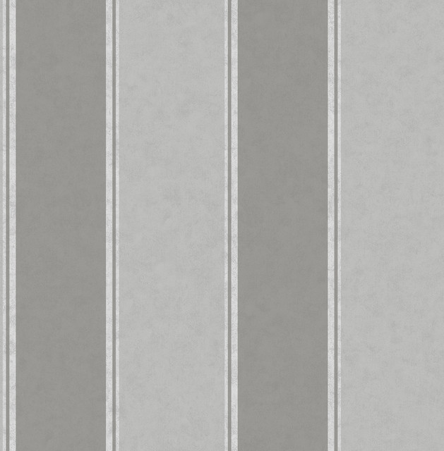 Rydia Grey Stripe Wallpaper by Brewster Designer Archive Collection Covers about 56.4 square feet 20.5-in by 33-ft long roll Unpasted 0 - Swanky Fabrics - Rydia Grey Stripe Wallpaper by Brewster Designer Archive Collection Covers about 56.4 square feet 20.5-in by 33-ft long roll Unpasted 0 - Swanky Fabrics -