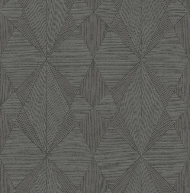Intrinsic Dark Grey Geometric Wood Wallpaper by A-Street Prints Designer Alchemy Covers about 56.4 square feet 20.5-in by 33-ft long roll Unpasted 20.9 - Swanky Fabrics - Intrinsic Dark Grey Geometric Wood Wallpaper by A-Street Prints Designer Alchemy Covers about 56.4 square feet 20.5-in by 33-ft long roll Unpasted 20.9 - Swanky Fabrics -