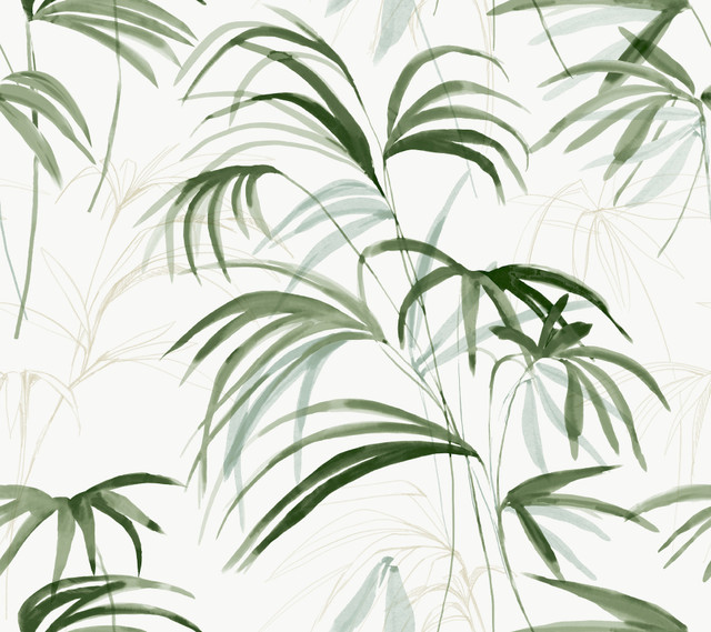 Inky Green Palms Wallpaper by Candice Olson Designer Natural Discovery Covers about 60.8 square feet 27-in by 27-ft long roll Unpasted 24 - Swanky Fabrics - Inky Green Palms Wallpaper by Candice Olson Designer Natural Discovery Covers about 60.8 square feet 27-in by 27-ft long roll Unpasted 24 - Swanky Fabrics -