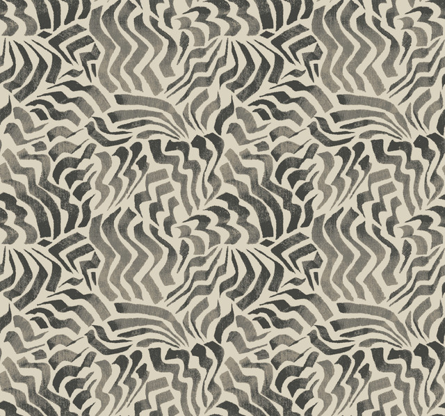 Zora Wave Charcoal Wallpaper by Lemieux et Cie Designer Lemieux et Cie Signature Covers about 60.8 square feet 27-in by 27-ft long roll Unpasted 25.25 - Swanky Fabrics - Zora Wave Charcoal Wallpaper by Lemieux et Cie Designer Lemieux et Cie Signature Covers about 60.8 square feet 27-in by 27-ft long roll Unpasted 25.25 - Swanky Fabrics -