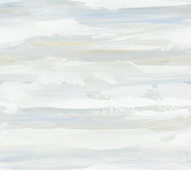 On The Horizon Blue & Yellow Wallpaper by York Wallcoverings Designer Artistic Abstracts Covers about 60.8 square feet 27-in by 27-ft long roll Unpasted 24 - Swanky Fabrics -