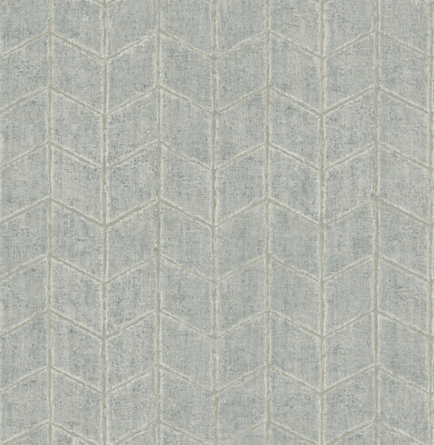 Flatiron Geometric Grey Sky Wallpaper by York Wallcoverings Designer New Origins Covers about 56.4 square feet 20.5-in by 33-ft long roll Unpasted 20.5 - Swanky Fabrics - Flatiron Geometric Grey Sky Wallpaper by York Wallcoverings Designer New Origins Covers about 56.4 square feet 20.5-in by 33-ft long roll Unpasted 20.5 - Swanky Fabrics -