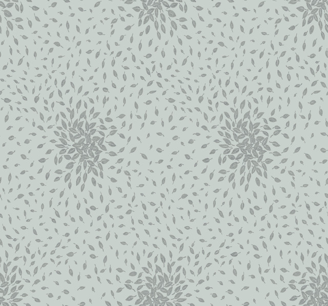Petite Leaves Spa & Silver Wallpaper by Antonina Vella Designer Antonina Vella Modern Metals Second Edition Covers about 60.5 square feet 27-in by 26.9-ft long roll Unpasted 25.2 - Swanky Fabrics - Petite Leaves Spa & Silver Wallpaper by Antonina Vella Designer Antonina Vella Modern Metals Second Edition Covers about 60.5 square feet 27-in by 26.9-ft long roll Unpasted 25.2 - Swanky Fabrics -